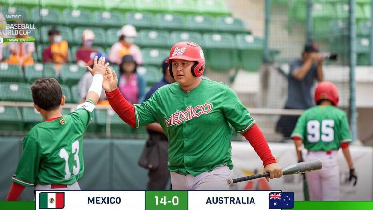 La escuadra mexicana necesitó de solo cinco entradas para noquear a los australianos.