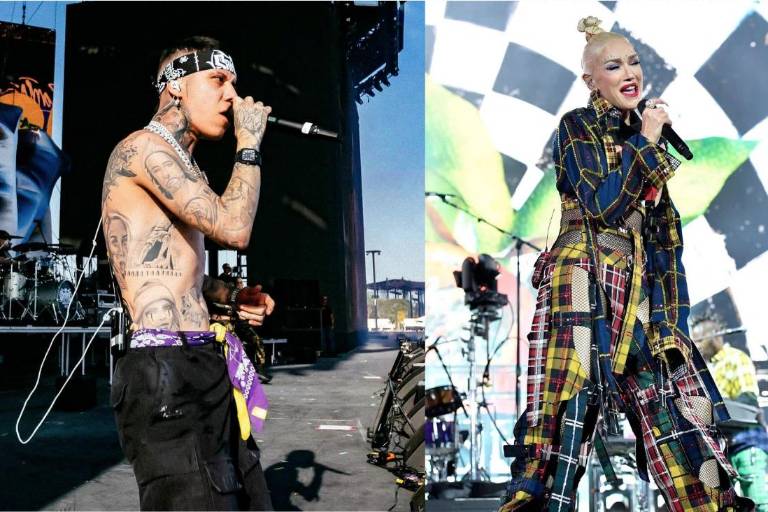 Brillan Gwen Stefani y Santa Fe Klan durante su actuación en Coachella