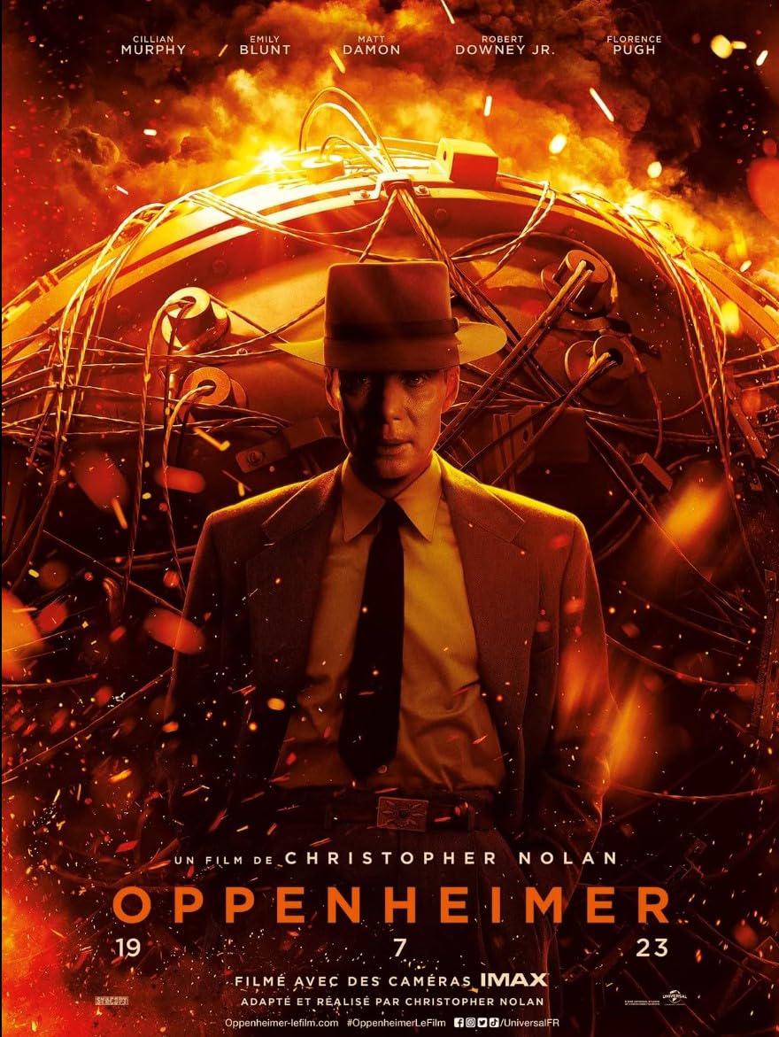 $!Cartel de la cinta que cuenta historia de científico Oppenheimer y su rol en el desarrollo de la bomba atómica.