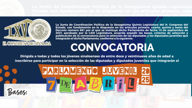La revisión de expedientes de los aspirantes se realizará del 18 al 21 de marzo, y el 26 de marzo se publicará la lista oficial de las y los 40 jóvenes seleccionados.