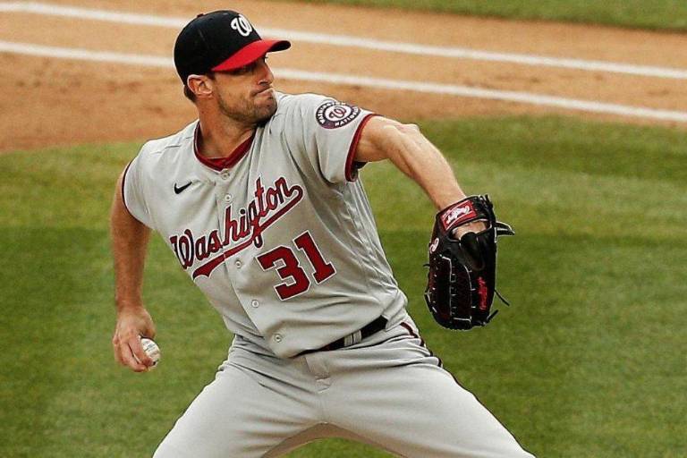 Max Scherzer comanda a Nacionales a vencer 5-1 a Marlins