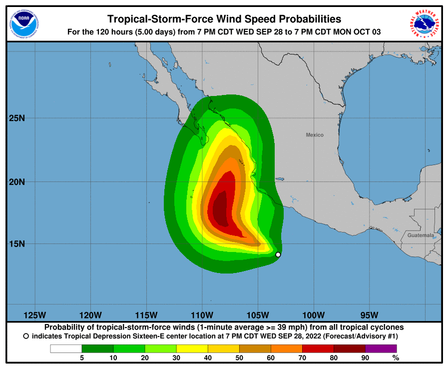 $!Advierten de depresión tropical con trayectoria a Sinaloa