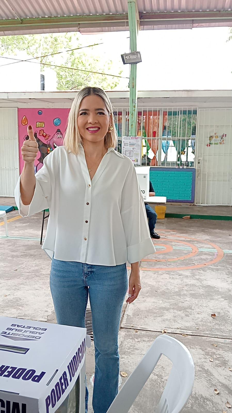 $!Invita Alcaldesa de Mazatlán a ciudadanía a salir a votar en elección judicial