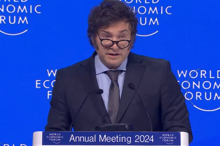El Estado no es la solución, es el problema mismo, dice Milei en Foro Económico Mundial