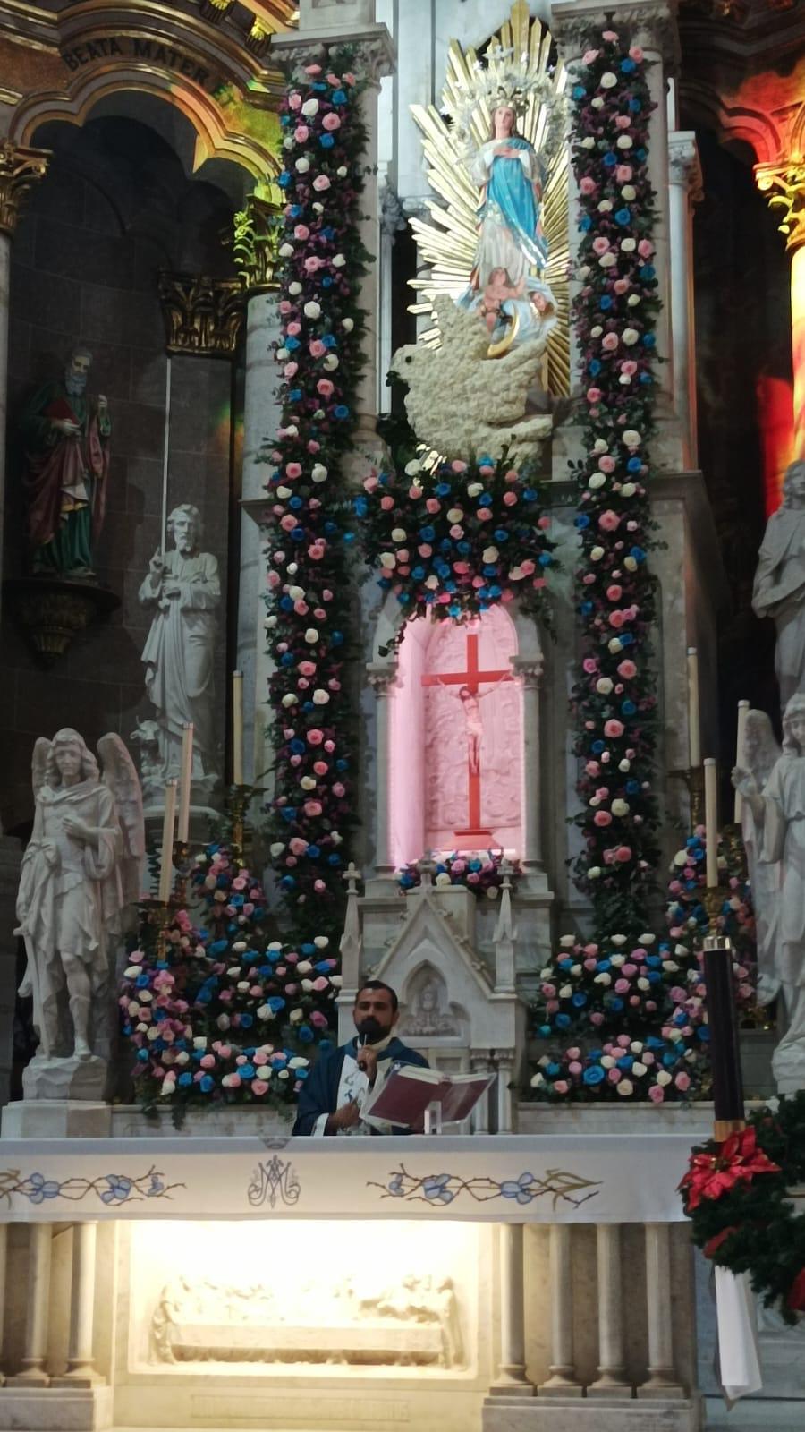 $!Pide Obispo a la Virgen de la Inmaculada Concepción que no haya huracanes ni Covid ni violencia
