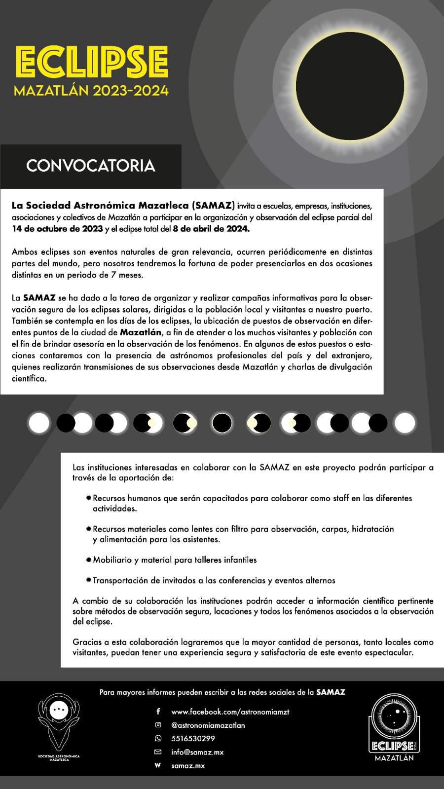 $!Estará equipo de la NASA en Mazatlán para el eclipse del 8 de abril de 2024