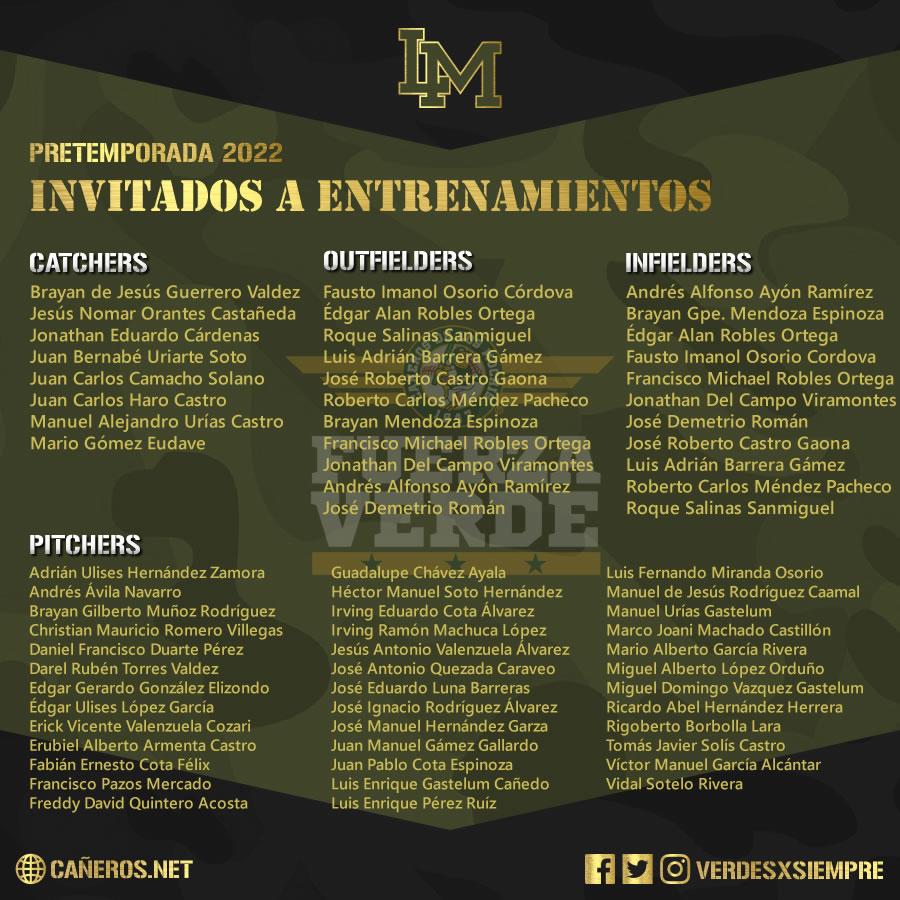 $!Cañeros de Los Mochis anuncia invitados a entrenamientos 2022