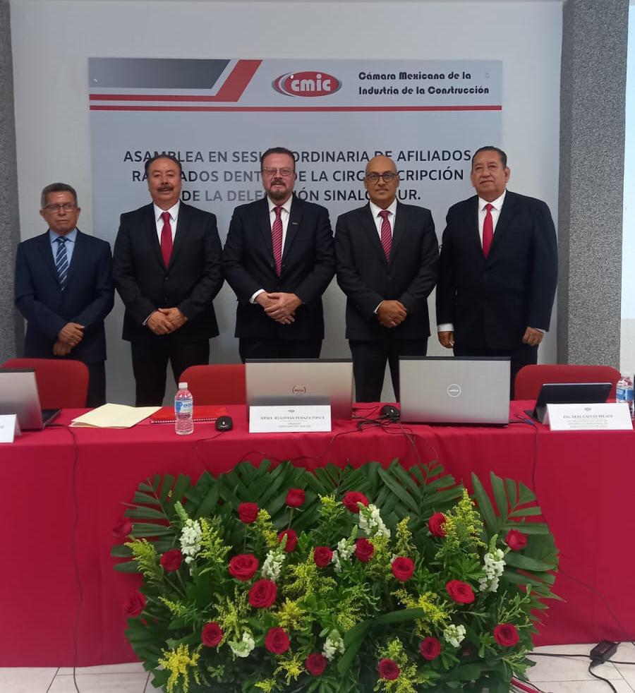 $!Ratifican a Hugomar Peraza Ponce, como presidente de CMIC Sinaloa Sur
