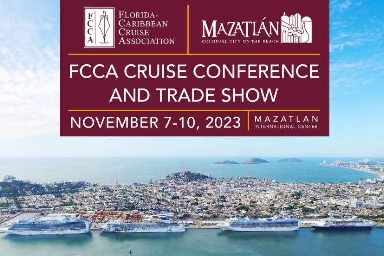 Del 7 al 19 de noviembre, el evento mundial de cruceros turísticos de la FCCA en Mazatlán
