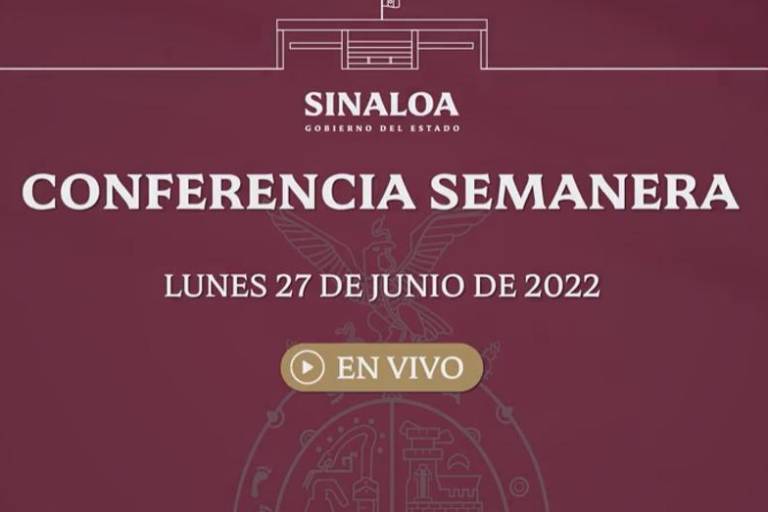 #EnVivo | Conferencia semanera del Gobernador de Sinaloa Rubén Rocha Moya