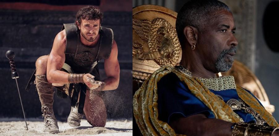 $!Paul Mescal como Lucius y Denzel Washington interpreta a Macrinus.