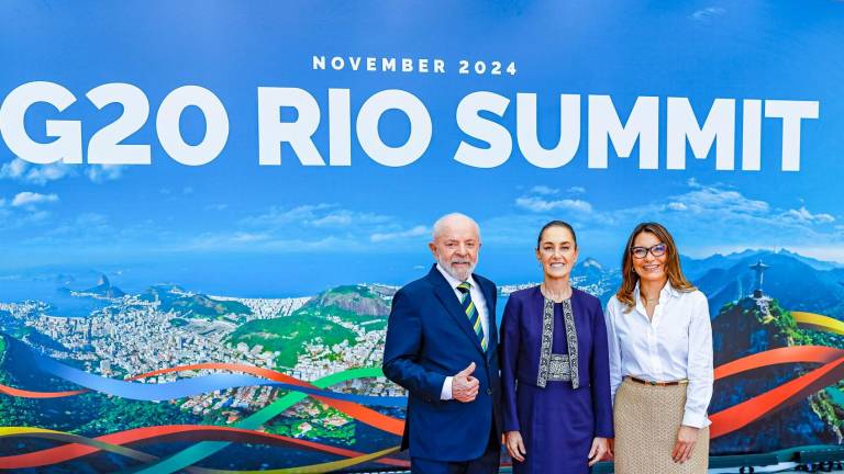 Lula, quien es el anfitrión del evento, recibió a Sheinbaum junto con la Primera Dama Rosángela da Silva.