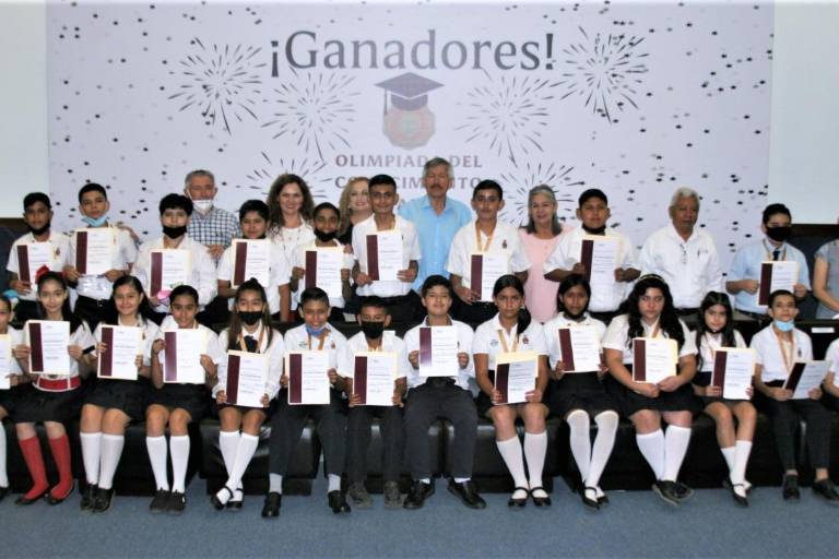 SEPyC reconoce a 23 ganadores de la Olimpiada Estatal del Conocimiento Infantil 2022
