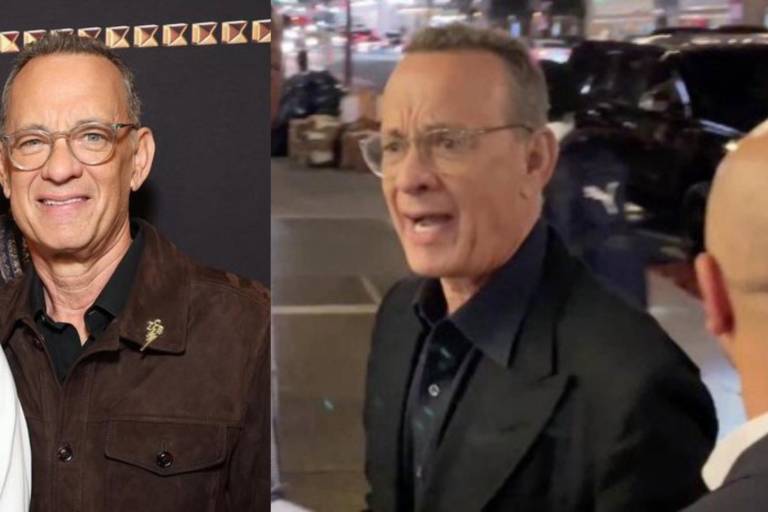 Tom Hanks enfurece con un fan por acercarse mucho a su esposa