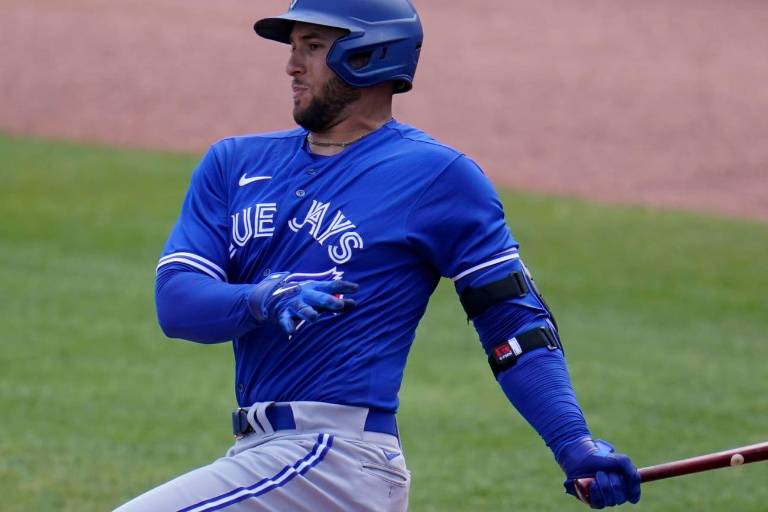 George Springer cerca de debutar con los Azulejos