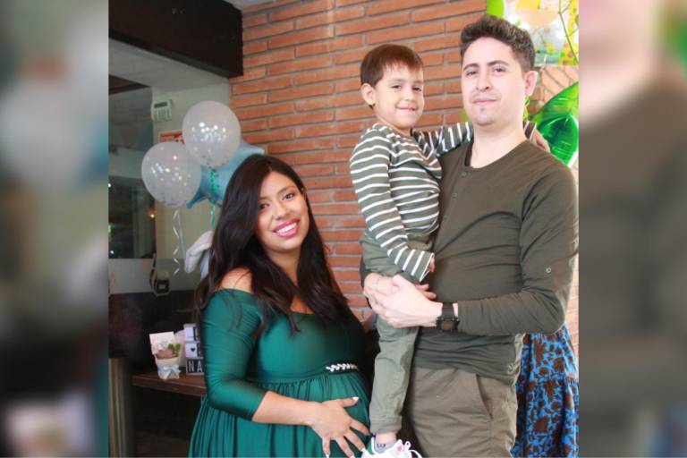 Érika Mariana, a la espera de su hijo, Natanael