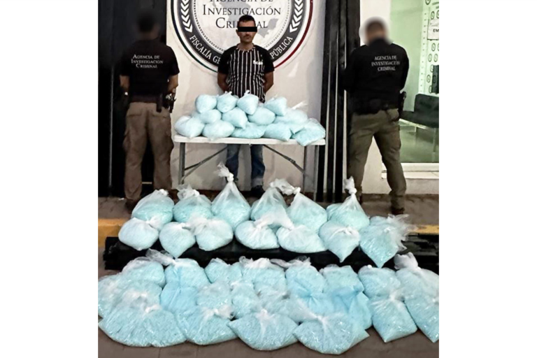 Dan 8 años de cárcel a detenido con más de 2 millones de pastillas de fentanilo