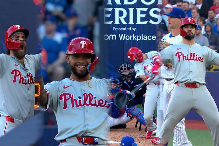 Filis vencen a Mets a fuerza de jonrones en el Juego 1 de la Serie de Londres