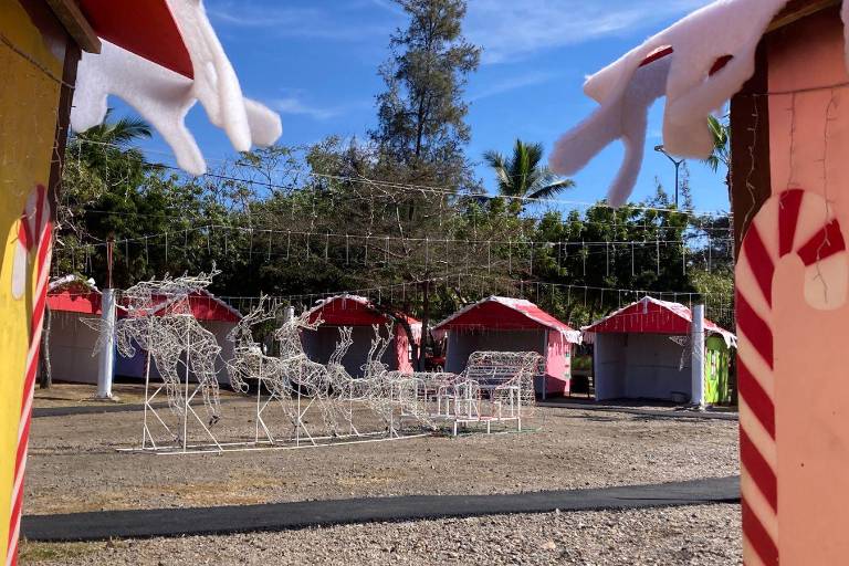 Ultiman detalles en Parque Central para la Villa Navideña 2024