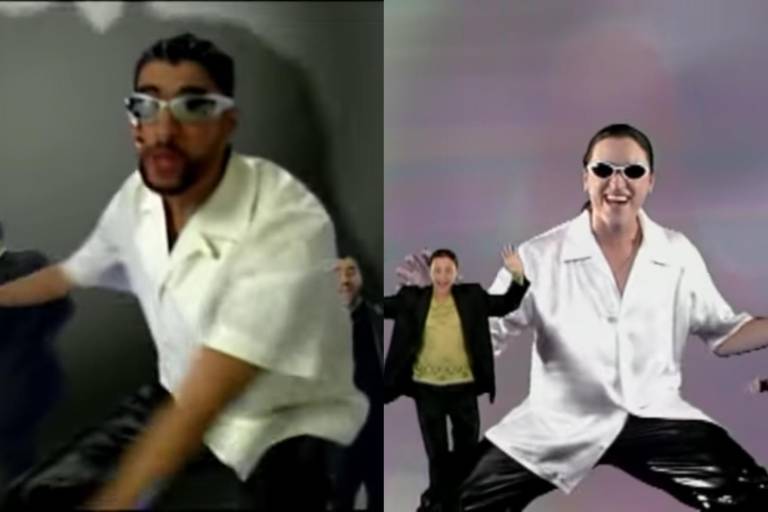 Bad Bunny homenajea a Elvis Crespo al emular video de ‘Suavemente’