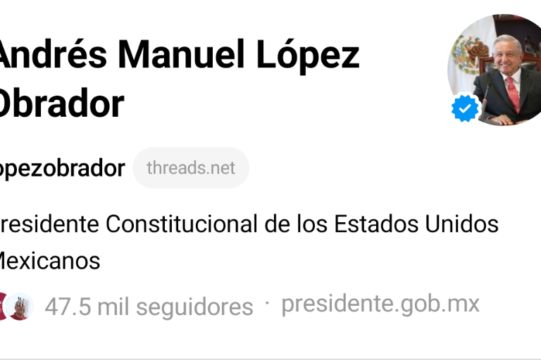 AMLO se une a Threads: pide a Zuckerberg no lucrar y evitar bots