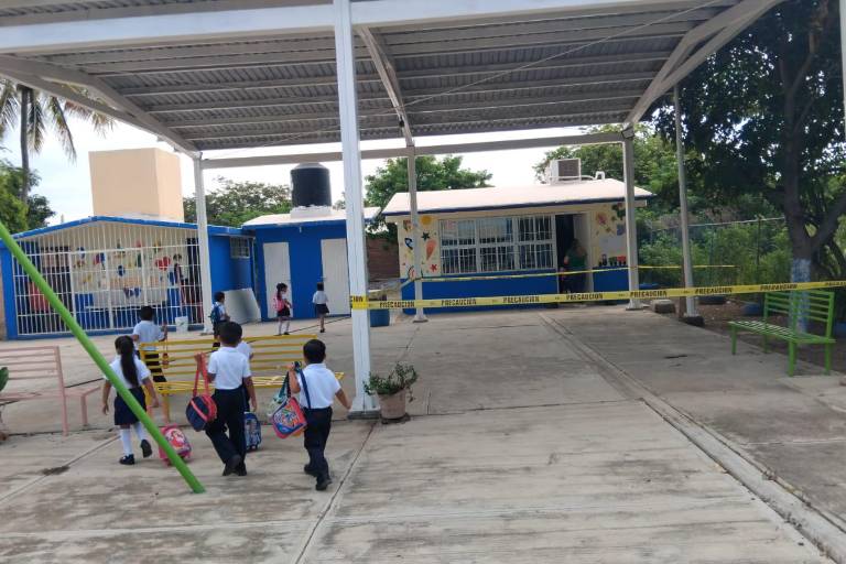 Denuncia directora de jardín de niños en El Zapote que autoridades no han resuelto problema de abejas
