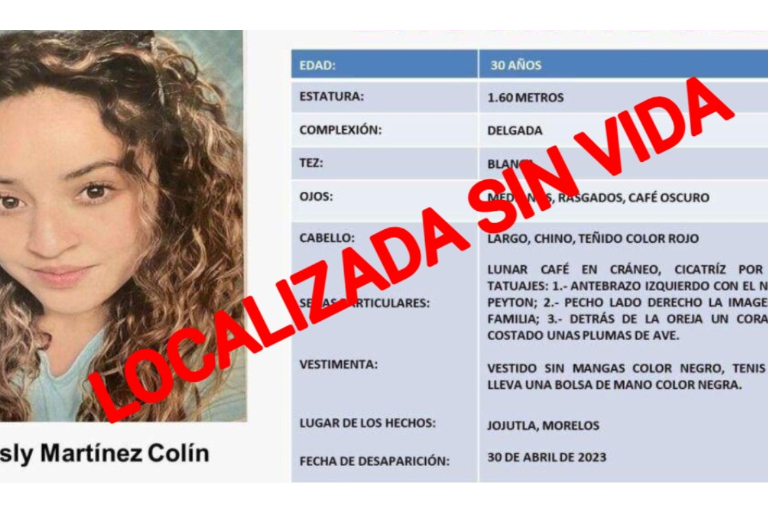 Reconoce Fiscalía de Guerrero que hallaron el cuerpo de Lesly Martínez