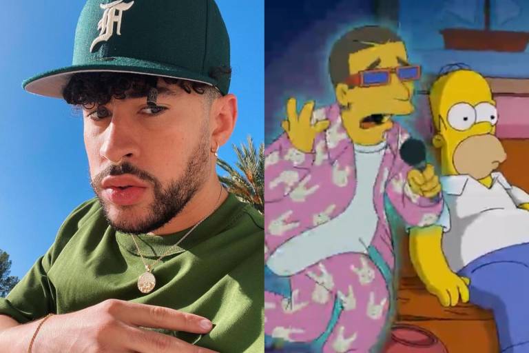 Bad Bunny sorprende al lanzar videoclip animado con ‘Los Simpson’