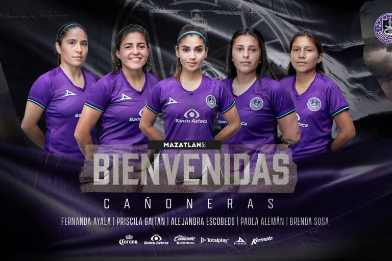 Anuncia Mazatlán FC Femenil a sus nuevas ‘cañoneras’