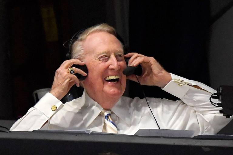 Fallece Vin Scully, legendario narrador de Dodgers