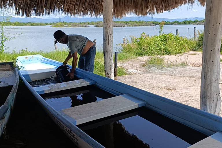 Los pescadores tuvieron problema para capturar escama.
