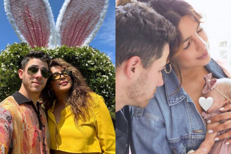 Nick Jonas y Priyanka Chopra presentan a su hija