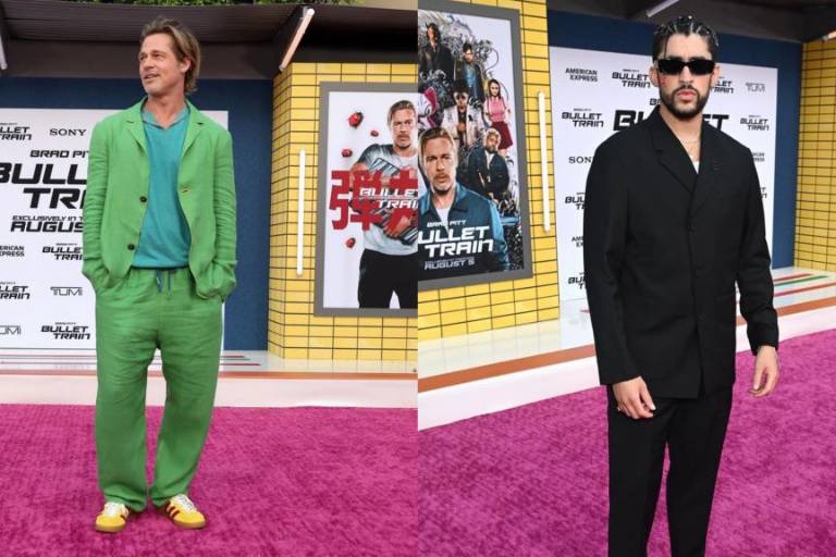 Brad Pitt y Bad Bunny asisten a la premier de ‘Bullet Train’