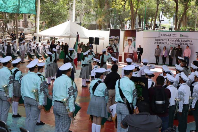 Realizan encuentro estatal de Escoltas y Bandas de Guerra COBAES 2023