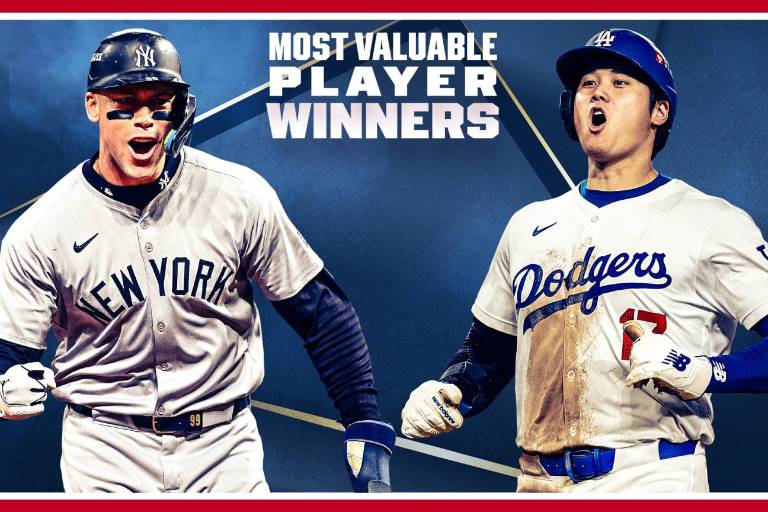 ¡Unánimes! Shohei Ohtani y Aaron Judge son premiados con los JMV