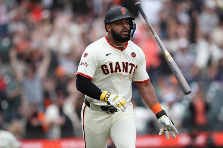 Heliot Ramos dio un jonrón jamás visto en la historia del Oracle Park