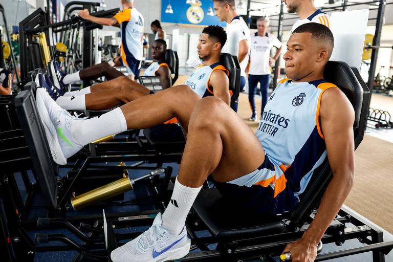 Mbappé tiene su primer entrenamiento con el Real Madrid