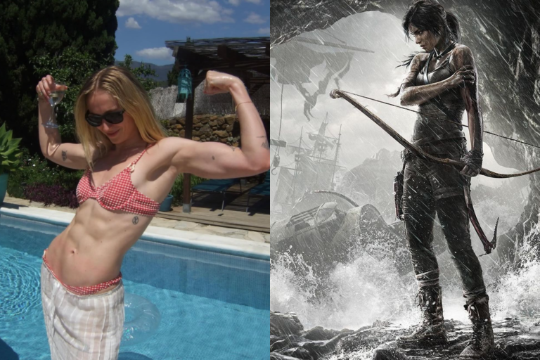 Sophie Turner presume su cambio físico para la serie de ‘Tomb Raider’
