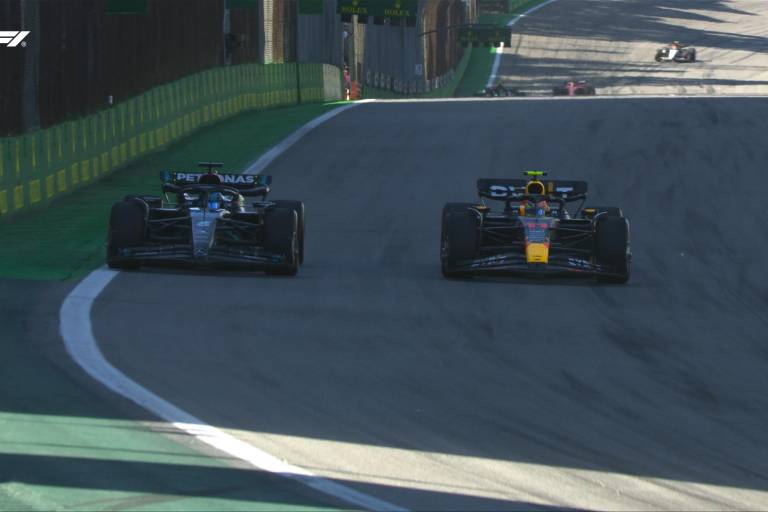 Checo es tercero en la Sprint y aumenta su ventaja sobre Hamilton