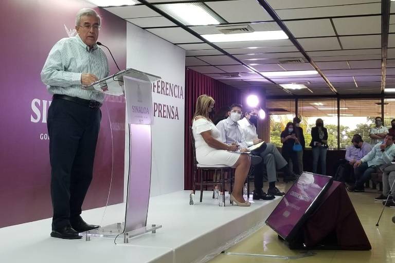 El Gobernador de Sinaloa Rubén Rocha Moya ofrece su primera conferencia ‘semanera’