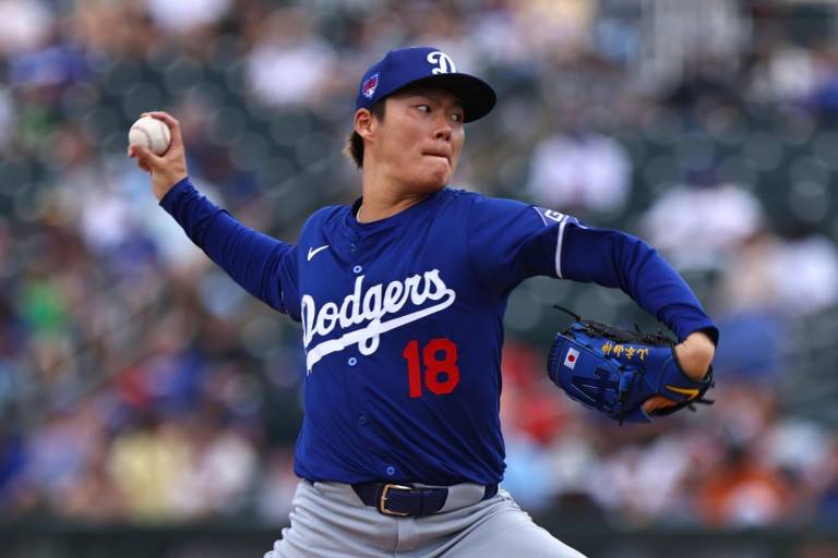 Yamamoto con un debut de pretemporada casi perfecto con los Dodgers