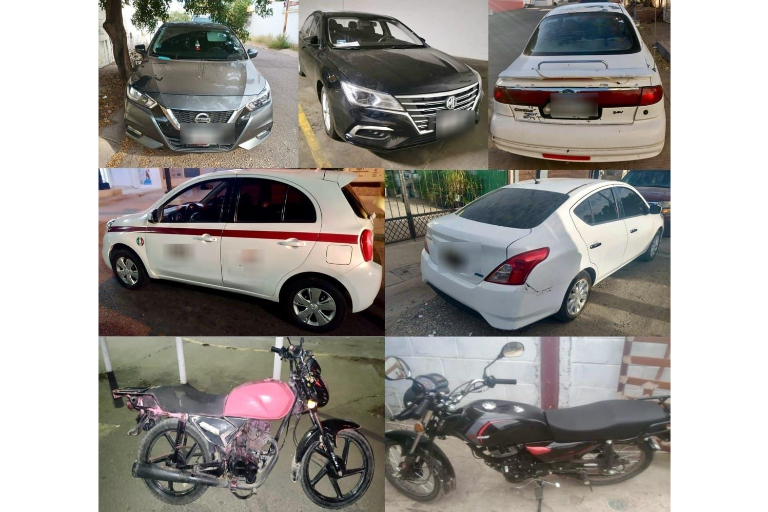 Asegura SSPyTM 7 vehículos con reporte de robo en Culiacán