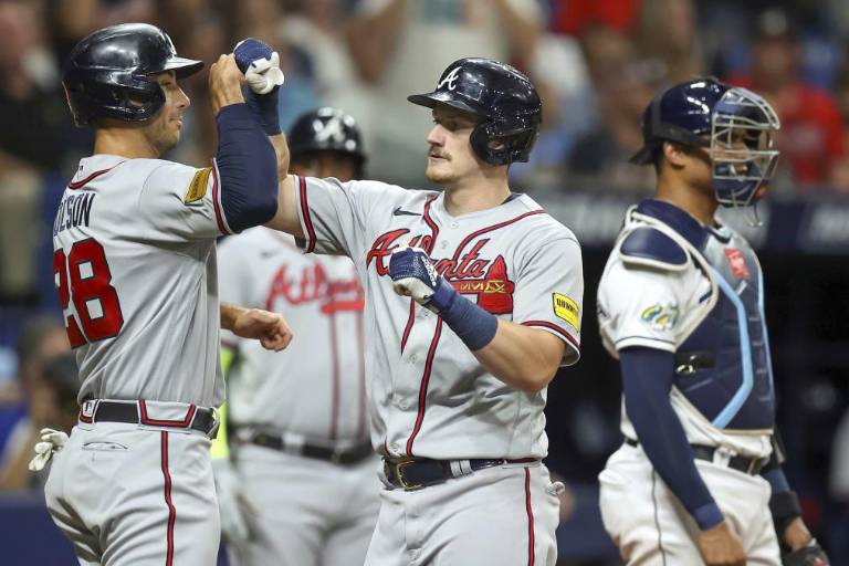 Bravos vencen por la mínima a Rays en un duelo de titanes