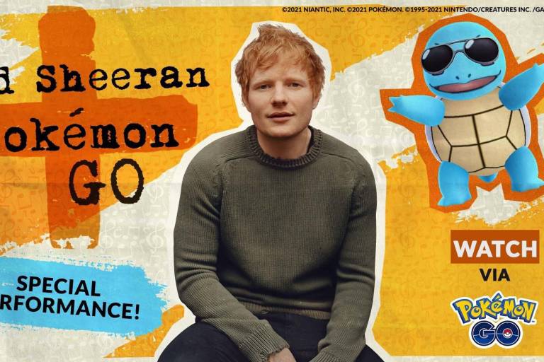 Ed Sheeran y ‘Pokemon GO’ anuncian colaboración única en el juego mobile