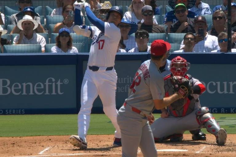 Ohtani llega a mil hits en MLB con un descomunal jonrón de 440 pies... ¡como lanzador!