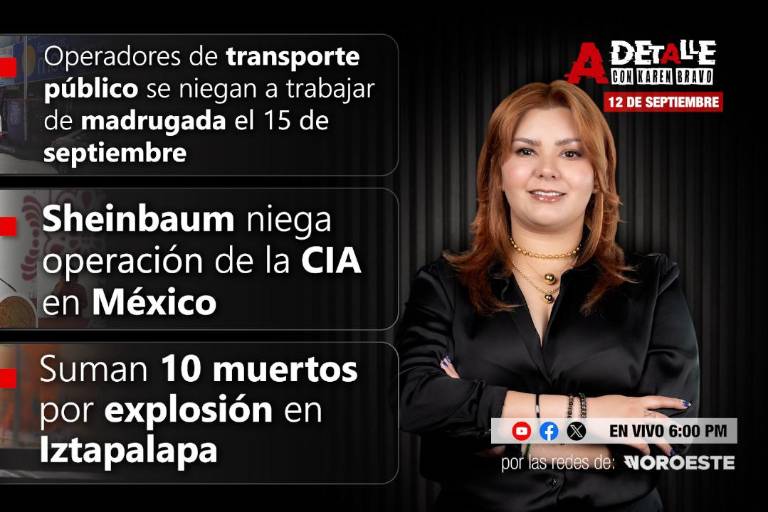 Este viernes, A Detalle: Culiacán registra seis asesinatos, dos feminicidios y un enfrentamiento