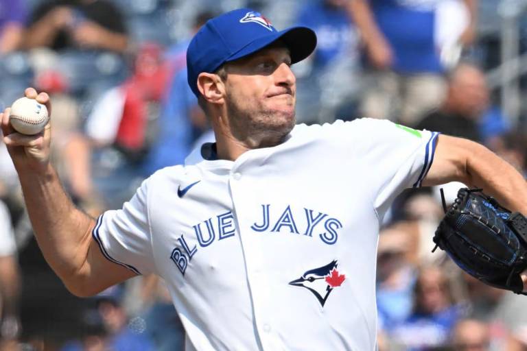 ‘Versión clásica’ de Scherzer y jonrón oportuno de Vlad Jr.: Fórmula del éxito de Azulejos