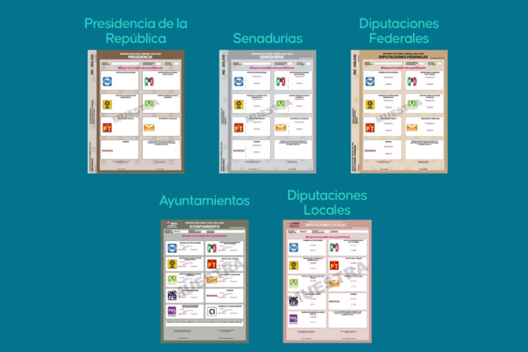 Son cinco las boletas que recibirás al momento de ir a votar este domingo 2 de junio