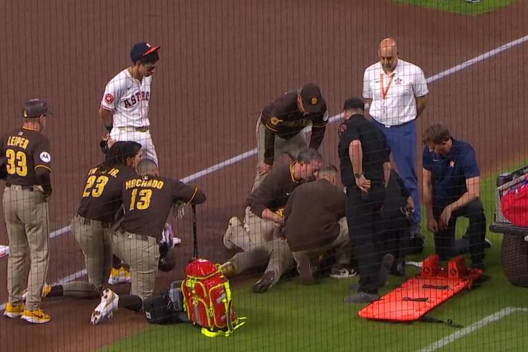 Luis Arráez está estable tras ser retirado en camilla después de fuerte choque en primera base