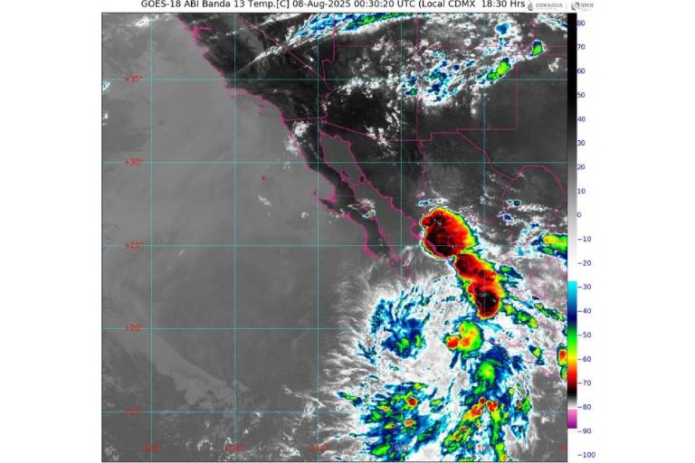 Prevén lluvias para todo el fin de semana en Mazatlán y el sur de Sinaloa por ciclón Ivo y monzón mexicano
